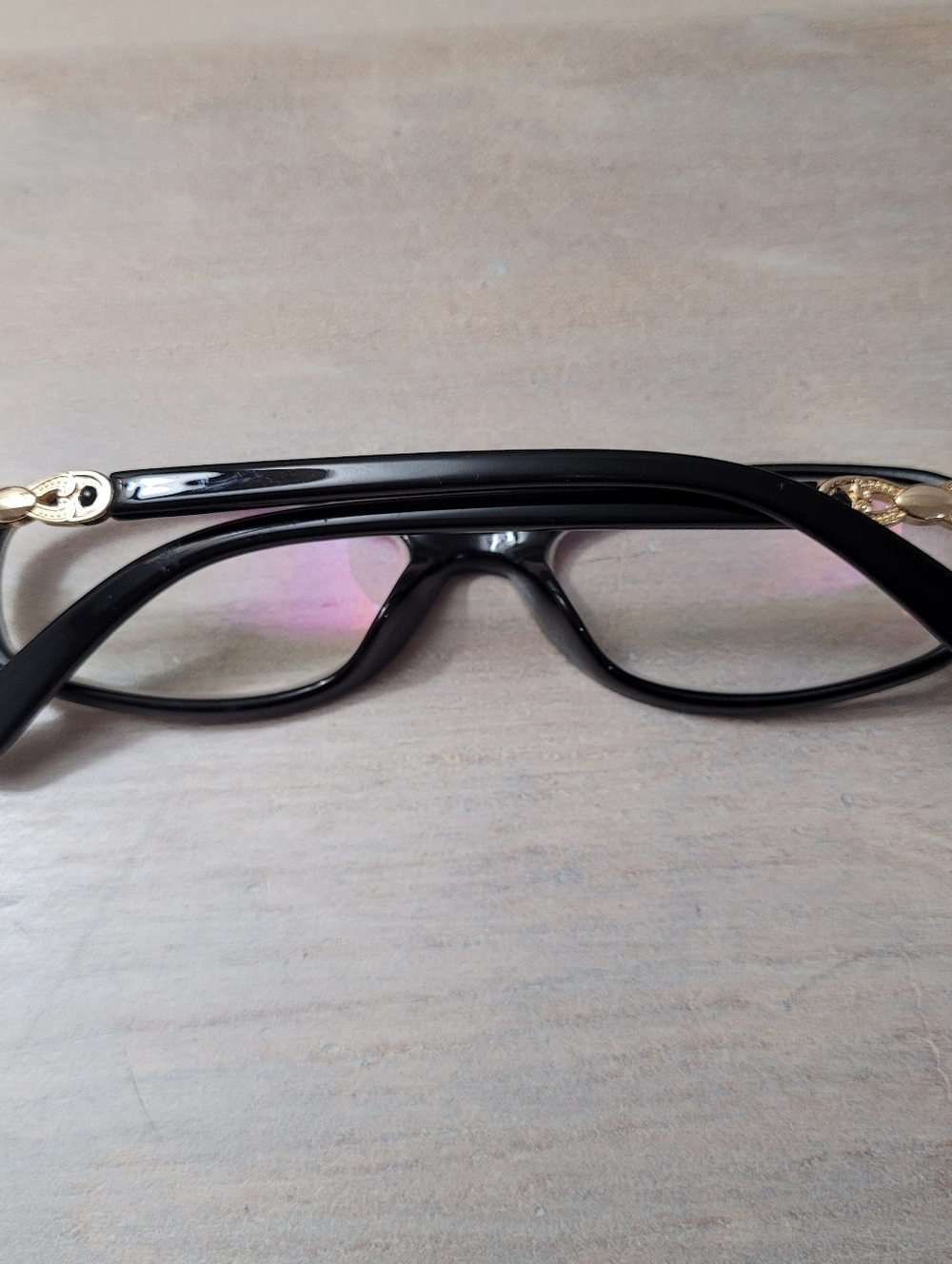Bvlgari Women's Silver and Rhinestone Embellished Eyeglasses Black Made in Italy - Picture 3 of 6